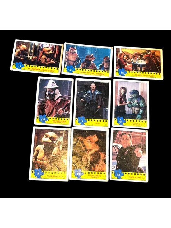 Topps Other - Teenage Mutant Ninja Turtles 1990 Movie Trading Cards Lot Of 9 Vintage Topps